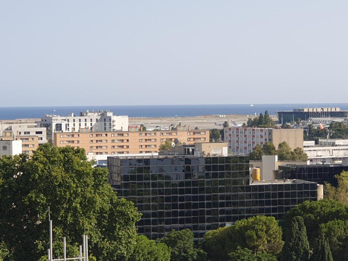 Big Flat Sea Vieuw 95 M2 5 Rooms Near Airport 5 Min Train 3 Min And Tram On Site, Beach 7 Min, 2 Showers And 2 Toilets , Neuf Grand Appartement 95 M2 5 Chambres Proche Aeroport 5 Min Train 3 Min Et Tramway Sur Place, Plage 7 Min 2 Douches Et 2 Wc Vue Nice Exterior foto